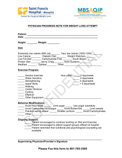 physician progress note for weight loss