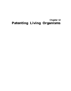 Patenting Living Organisms