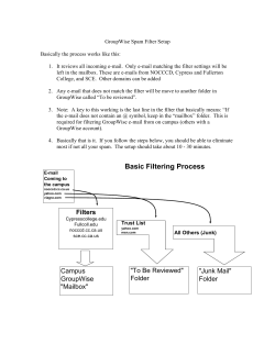 Basic Filtering Process
