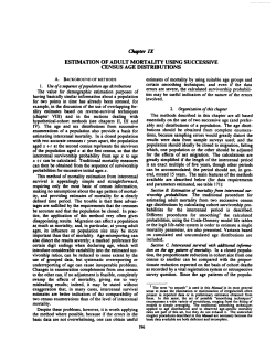 estimation of adult mortality using successive census age distributions