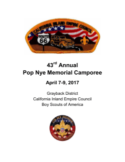 Pop Nye 2017 informational Packet - California Inland Empire Council