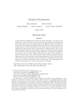 Ethnic Favoritism