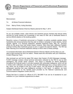 Distributed Denial of Service Attacks on the Rise