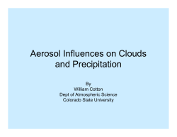 Aerosol Influences on Clouds and Precipitation
