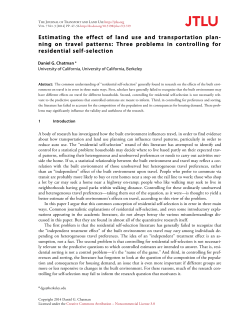 Print this article - Journal of Transport and Land Use