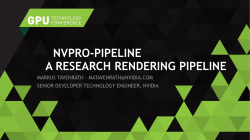 NVPRO-PIPELINE A RESEARCH RENDERING PIPELINE