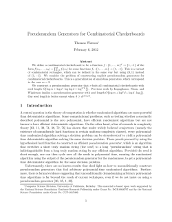 Pseudorandom Generators for Combinatorial Checkerboards