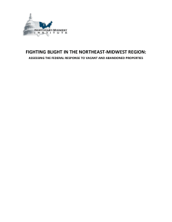 FIGHTING BLIGHT IN THE NORTHEAST