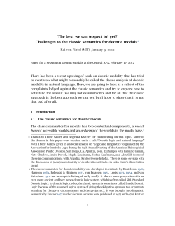 The best we can (expect to) get? Challenges to the classic