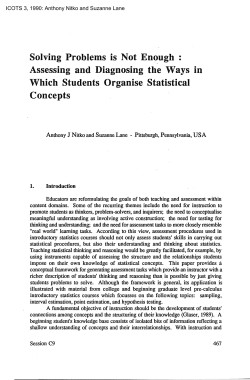 Solving Problems is Not Enough - International Association for