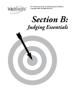 Judging Essentials - Ice Skating Institute