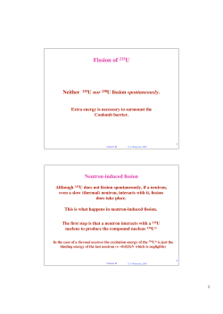 Fission of 235U