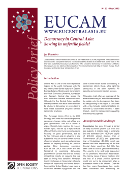 Democracy in Central Asia: Sowing in unfertile fields?