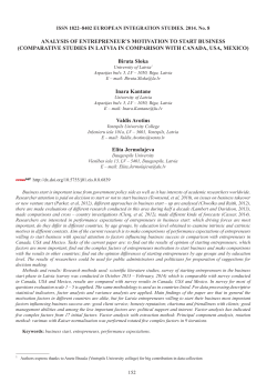 analysis of entrepreneur`s motivation to start business