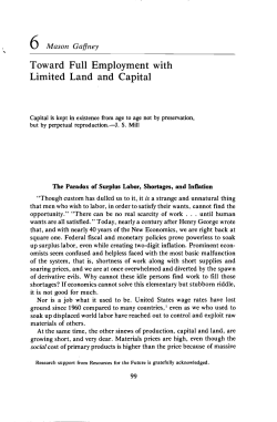 Toward Full Employment with Limited Land and