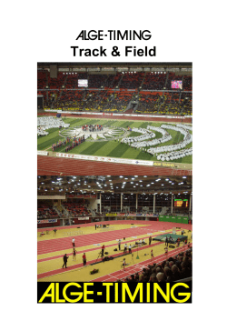 Athletics system overview - ALGE