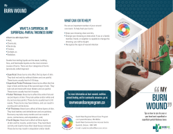 burn wound - South West Regional Wound Care Program