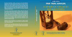 Fair Trial Manual - Commonwealth Human Rights Initiative