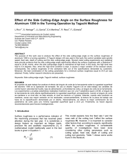 Effect of the Side Cutting&ndash;Edge Angle on the Surface Roughness for