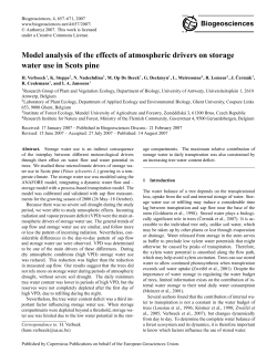 Model analysis of the effects of atmospheric