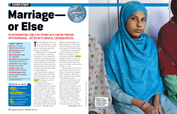 In AfghAnIsTAn, gIrls As young As 8 CAn BE forCEd InTo mArrIAgE