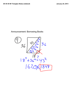 D5 45 45 90 Triangles Notes.notebook