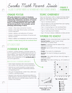 Eureka Math Parent Guide