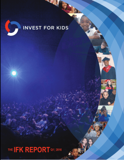 THE IFK REPORT Q1 2016