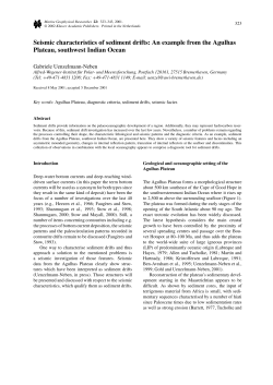 Seismic characteristics of sediment drifts: An example from the