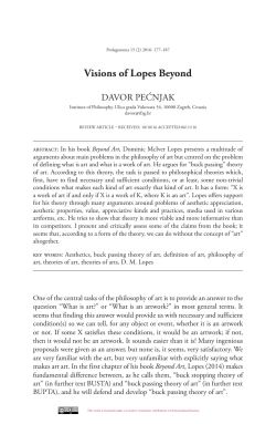 DAVOR PEćNJAK - Prolegomena