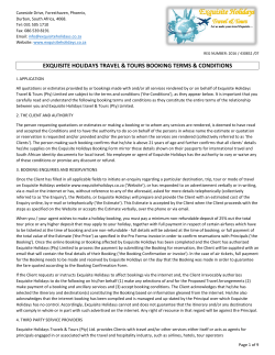 Terms and Conditions