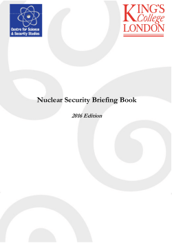 Nuclear Security Briefing Book