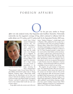 foreign affairs - Council on Foreign Relations