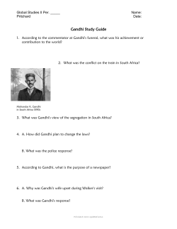 Gandhi Study Guide
