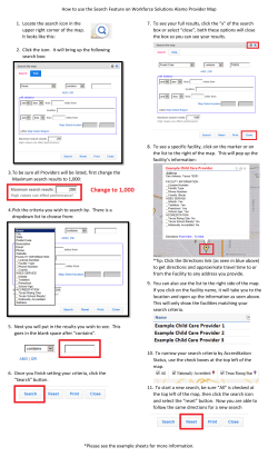 How to use the Search Feature on Workforce Solutions Alamo