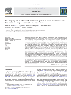 Assessing impacts of introduced aquaculture species on native fish