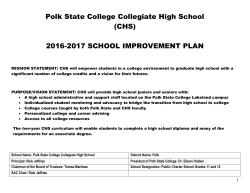 SIP 2016-17 Final - Polk State College