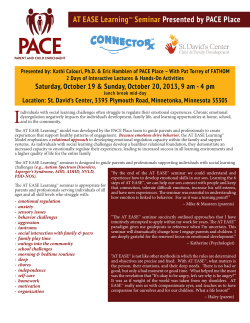 AT EASE Learning&trade; Seminar Presented by PACE Place