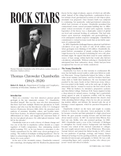 Thomas Chrowder Chamberlin (1843&ndash;1928)