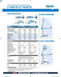 Genie Z-45 25 RT Specs