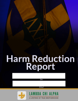 Harm Reduction Education
