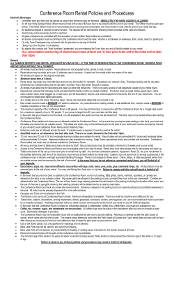 Conference Room Rental Policies and Procedures