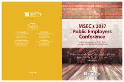 2017 MSEC Public Employers Conference