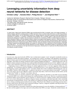 Leveraging uncertainty information from deep neural