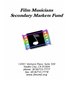 Film Fund Musician`s Brochure