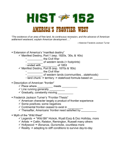 America`s Frontier West - apush-xl