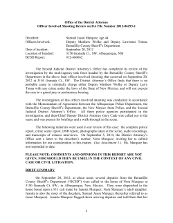 Office of the District Attorney - Bernalillo County District Attorney