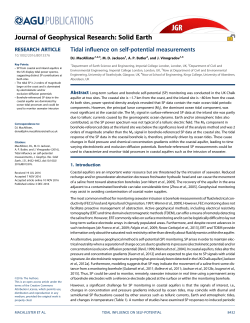 Tidal influence on self-potential measurements