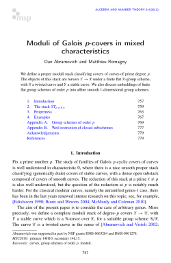 Moduli of Galois p-covers in mixed characteristics