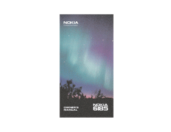 Nokia 6185 Handset User Guide